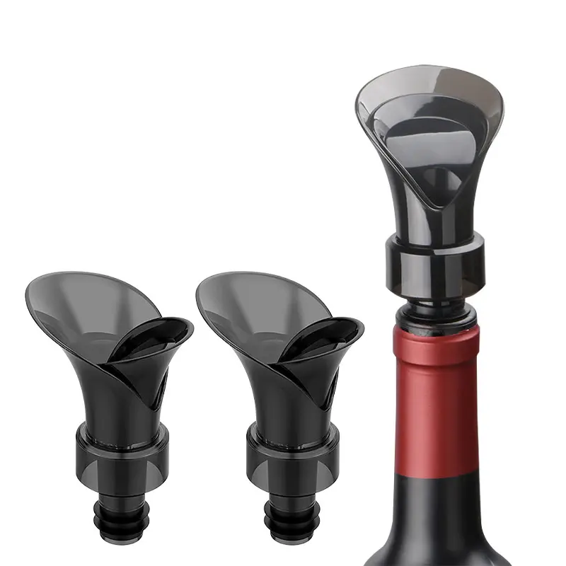 Hình Cánh Hoa 2 Trong 1 Nhanh Chóng Rượu Vang Decanter Đa Chức Năng Rượu Vang Aerator Pourer Màu Đỏ Rượu Vang Stopper