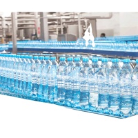 Ligne complète de production d'eau potable comprenant soufflage/traitement de l'eau/machine de remplissage/étiquetage/emballage 3 en 1 pour usine d'eau