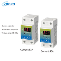 Voltmeter Elektronik Satu Fasa LED Proteksi Batas Dapat Diatur Regulator Tegangan Otomatis 220V AC 63A 10 KVA Tembaga PC