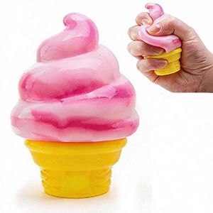 2026 Jouet sensoriel anti-stress à presser en forme de cornet de crème glacée, à remontée lente, unisexe, pour paniers de Pâques, fêtes et l'été - Product Image 3