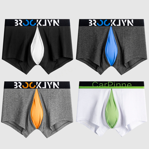 Private Label Designer <b>Men</b> <b>Trunk</b> Brief Open Front Mesh Pouch Breathable Cotton <b>Men</b> Underwear Boxer Homme for <b>Men</b> - Product Image 2