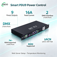 Unité de distribution d'alimentation intelligente PDU9, séquenceur d'alimentation à 9 canaux contrôlé par DMX, montage en rack 1U pour équipement d'éclairage de scène