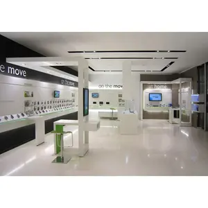 New Design Digital Store Interior Decoration Shop Display Showroom Mobile Shop Mobile counter