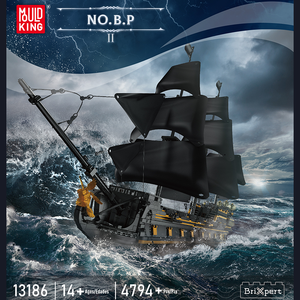 Mold KING 13186 Pirates Ship Building Blocks per adulti MOC Bricks Black Pearl II Model kit per costruire blocchi educativi per bambini - Product Image 2