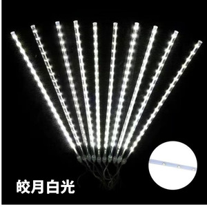 Meteor Shower Led String <b>Lights</b> 10M 10Pcs 220V 24V Outdoor Christmas Decoration Warm White <b>Light</b> For Garden <b>Tree</b> - Product Image 4