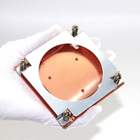 Plaque de refroidissement à eau en aluminium 40x40 cpu, radiateur extrudé personnalisé, bloc de refroidissement liquide bleu, dissipateur thermique