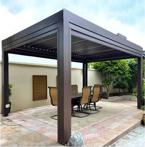 Pavillon en alliage d'aluminium cour extérieure villa cour pavillon en aluminium véranda extérieure pavillon paysager en plein air personnalisé - Product Image 1