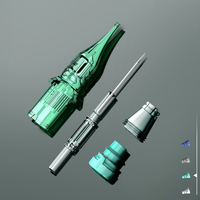 Cartouches d'aiguilles de tatouage Thunderlord Power Green 20 pièces jetables professionnelles PMU et aiguilles de tatouage