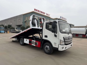 FOTON 4x2 5 tonnes, camion de remorquage à plateau, Euro 3, véhicule <span class=keywords><strong>d</strong></span>'assistance routière pour remorquer deux voitures simultanément - Product Image 6