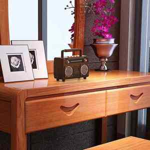 <span class=keywords><strong>BT21</strong></span> Nieuwe Retro Draadloze Speakers Draagbare TF-kaart Subwoofer Buiten Bluetooth Speaker Houtnerf Stereo Surround Sound - Product Image 6