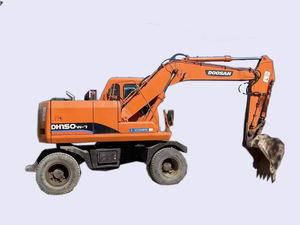 Excavadora de Ruedas Usada Doosan DH150 de 15 Toneladas de Alta Eficiencia con Bomba y Caja de Cambios Probadas e Inspeccionadas - Product Image 3