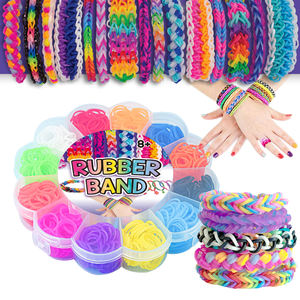 बच्चों के लिए हस्तनिर्मित रबर बैंड ब्रेसलेट किट बारिश डिय खिलौना बच्चों - Product Image 1