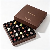Großhandel Maßgefertigter 24-Tage Schokoladen-Adventskalender Luxus-Schokoladentrüffel-Box Kleines Schokoladen-Geschenkset