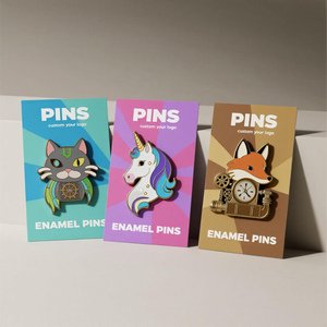 Tùy Chỉnh Thiết Kế Riêng của Bạn Kim Loại Huy Hiệu Pins Quần Áo Hat Phim Hoạt Hình Kim Loại Mềm Cứng Men Ve Áo Pins Tùy Chỉnh Men <span class=keywords><strong>Pin</strong></span> - Product Image 1