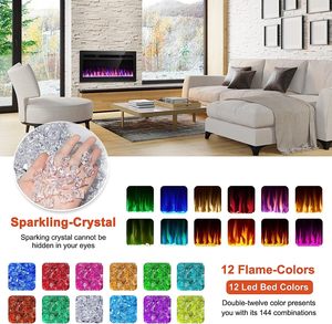 <span class=keywords><strong>Chimenea</strong></span> Eléctrica LED de Lujo de 60 Pulgadas (1500 mm), Calentador con Llama Artificial, Insertos Empotrados para Automóviles, Hoteles, <span class=keywords><strong>Chimenea</strong></span> Inglesa - Product Image 5