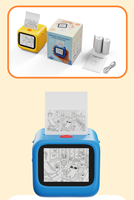 Imprimante thermique et photo portable AI Draw Mini avec prise en charge de 21 langues, garantie 1 an - Cadeau créatif
