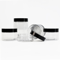 Pots cosmétiques en plastique PET transparents personnalisés pour les bouteilles d'emballage de conteneur de crème au beurre de visage de lotion bouteille en plastique cosmétique