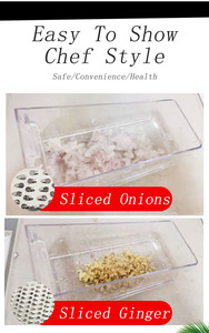 2 mặt phẳng không gỉ tỏi vắt đứng lên Mini thực phẩm khoai tây phô mai vắt đa Rau Shredder và trái cây Slicer vắt tay - Product Image 4