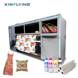 Xinfling lớn 6ft rộng định dạng sublim máy in với 8 pcs i3200p đầu in tự động mực máy in phun