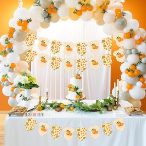 Lot <span class=keywords><strong>de</strong></span> 3 Bannières <span class=keywords><strong>de</strong></span> Baby Shower Thème Agrumes Orange Mignon – Fête Citronnade et <span class=keywords><strong>Clémentine</strong></span> - Product Image 4