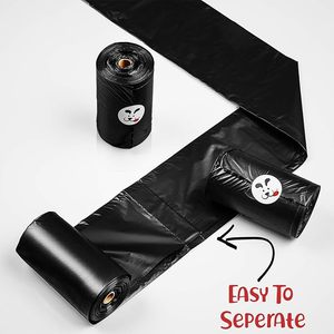 HENGCHUN Brand $0.5/ROLL Stock Offset Printing Garbage <b>Bag</b> T-shirt HDPE LDPE Black Color Heat <b>Seal</b> Disposable Customizable - Product Image 5
