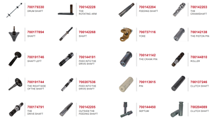 อะไหล่เครื่องจักรกลการเกษตรคุณภาพสูงใหม่ 700142203 เพลาข้อเหวี่ยงสำหรับ AGCO MF2270 สำหรับเครื่องอัดฟาง รับประกัน 1 ปี ผลิตในจีน - Product Image 2