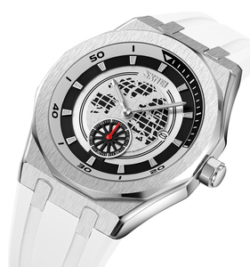 Relojes Para Hombre <span class=keywords><strong>Skmei</strong></span> 9329 실리콘 밴드 스포츠 시계 30M 방수 지구 해골 멋진 손목 석영 시계 남성용 Sr626sw - Product Image 5