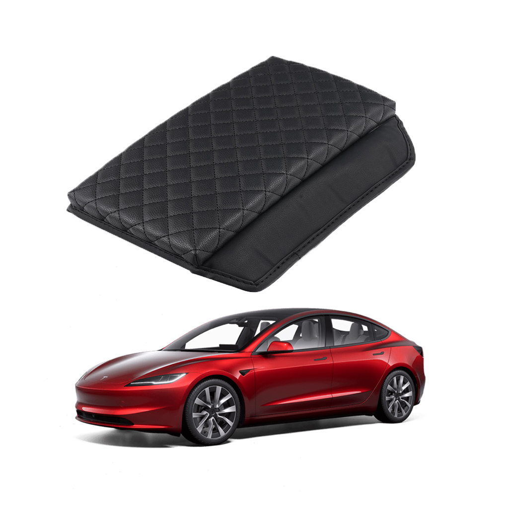 Eenvoudig Te Installeren Armleuning Beschermhoes Voor Tesla Model 3 Highland Pvc Lederen Auto Accessoires Interieur Decoratieve Auto Kits