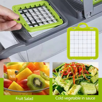 Coupe-légumes portable réutilisable pour la cuisine, coupe-fruits et légumes, trancheuse multifonctionnelle, hachoir à pommes de terre, râpe à carottes