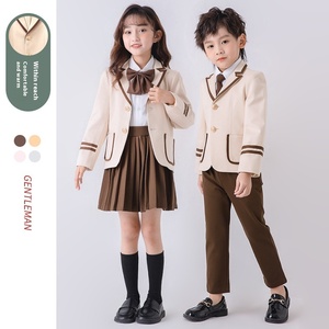 Otoño nuevo estilo británico estilo universitario uniformes escolares para niños niñas Escuela Primaria clase uniforme rendimiento Zapatos de vestir - Product Image 1