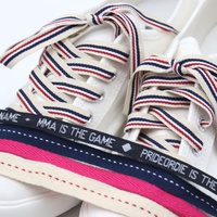 CL001 Lacets personnalisés avec tresse en polyester, embouts en plastique, métal ou silicone, fournisseur de cordons, lacets uniques en ruban