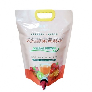 Stand Up Juice Tank Bag Valve Liquid Wine Beer Dispenser Plastic Bags