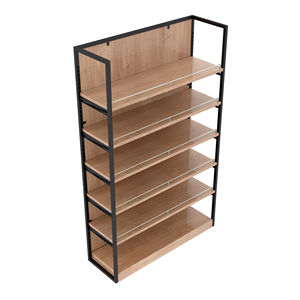 Étagères de supermarché en métal blanc thermolaqué, aspect épuré, pour magasins de produits médicaux et de santé - Product Image 1