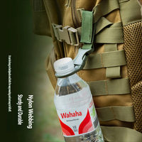 Sangle de transport portable pour bouteille d'eau avec clip pratique, idéale pour accrocher les bouteilles de boisson lors de vos excursions en camping et de randonnée