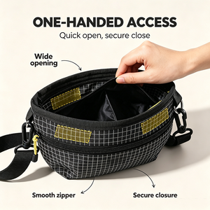 Pochette de dressage pour chien OEM Premium avec fermeture éclair, en tissu Oxford imperméable, ceinture ajustable pour la promenade en extérieur - Product Image 2