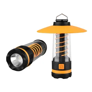 مصباح تخييم محمول Landu للمشي لمسافات طويلة USB قابل للشحن إضاءة فائقة السطوع في الهواء الطلق مصباح يدوي LED معلق متعدد الوظائف للتخييم