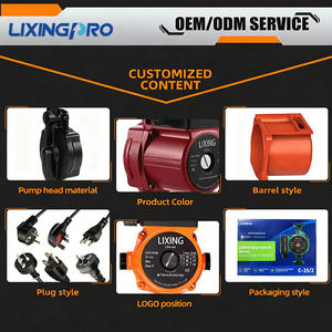 Pompe de circulation d'eau chaude de surpression domestique basse pression OEM pris en charge pompe de circulation d'eau de chauffage Options chaudes et froides disponibles - Product Image 5