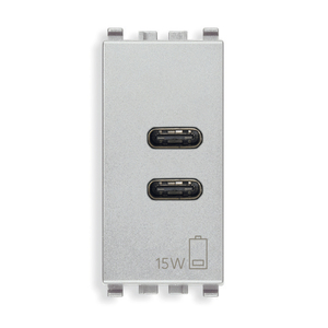 <b>Usb</b> C+C 15W 3A 5V Wall Charger Dual Port Power Adapter For Mobile Devices - Product Image 1