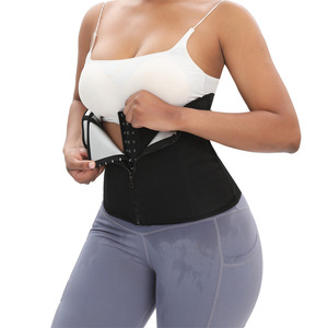 Faja de yoga y fitness <span class=keywords><strong>para</strong></span> mujer con cremallera, compresión de cintura de plástico <span class=keywords><strong>para</strong></span> sudoración intensa y ejercicio abdominal - Product Image 3
