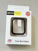 Coque PC mate + film trempé intégré, protection d'écran complète pour Apple Watch Series 12 11 Ultra4 42MM 46MM 49MM Bumper