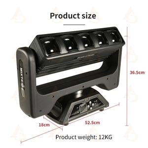 Venta Directa de Luz Móvil de Cabeza con Haz de Doble Cara LED RGBW de 5x60W, Luz Móvil de Cabeza con Haz de Píxeles DMX - Product Image 5