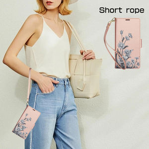 Funda de teléfono de cuero PU con tapa de flores a la moda para <span class=keywords><strong>iPhone</strong></span> 16 15 14 13 <span class=keywords><strong>12</strong></span> 11 Pro Max funda de teléfono con ranura para tarjeta con correa - Product Image 5