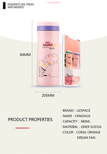 Bouteille d'eau thermique UZSPACE 12oz pour femmes enceintes, 8-12h, avec boîte de rangement - Product Image 5