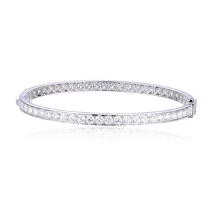 SGARIT custom fashion Jewelry fine 18K pure gold <b>bangle</b> bracelet halo lab grown diamond luxury Jewellery <b>for</b> women <b>man</b> - Product Image 6