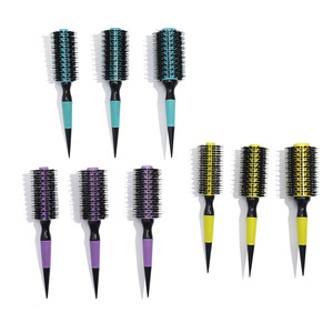 Brosse à cheveux ronde en céramique de salon professionnel brosse à rouleau ronde en nylon thermique meilleur peigne brésilien pour <span class=keywords><strong>babershop</strong></span> - Product Image 4
