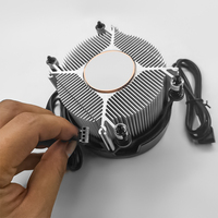 Am4 AM5 CPU Cooler Round Copper Radiator and LED Heatsink 12V Air Cooling Fan for PC Processors