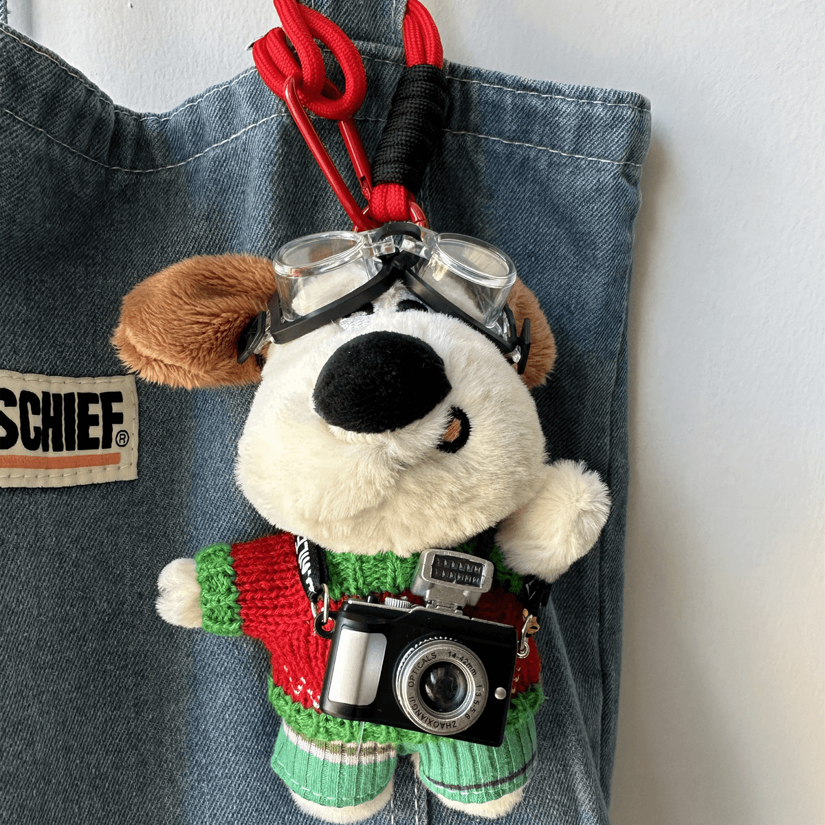 SKU06_【Édition de Noël】Caméra Aviateur avec motif chiot