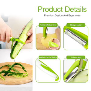 Pelador de Patatas Giratorio Multifuncional de Acero Inoxidable, Ecológico y de Venta Caliente, para Frutas y Verduras Chinas - Product Image 3