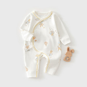 Body de Bebé de Algodón Puro, Tejido, Unisex, Ropa de Primavera/Otoño para Bebés con Diseño Bordado - Product Image 3