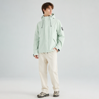 Veste coupe-vent imperméable pour homme, idéale pour le printemps/automne et toutes les saisons, avec capuche, style sportif, pour la randonnée, veste décontractée